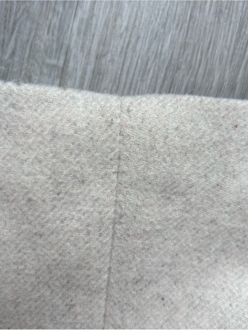 Women’s Vero Moda Double-Breasted Cream colored wool blend Coat size L - Picture 10 of 15